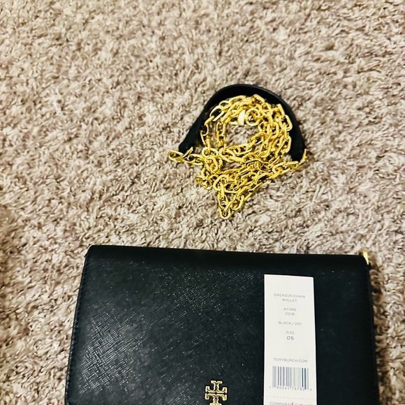 Tory Burch Black and Gold Crossbody Bag - Picture 8 of 9